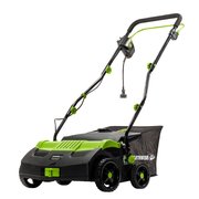 Earthwise 16" 13A Corded Dethatcher w/ Bag and Scarifier DT71613AA